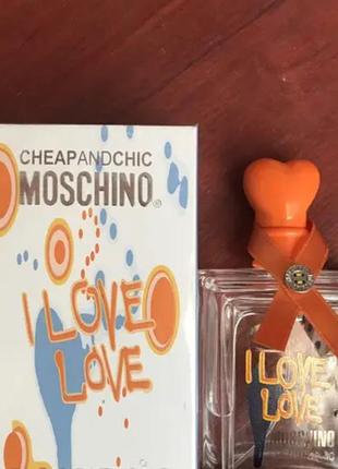 Жіноча парфумована вода moschino cheap & chic i love love, 100 ml