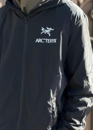 Ветровка arcteryx gore-tex черная8 фото