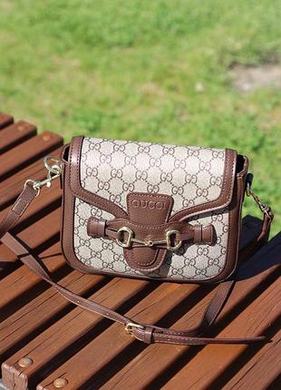 Сумка gucci lady web shoulder bag  review grey/brown