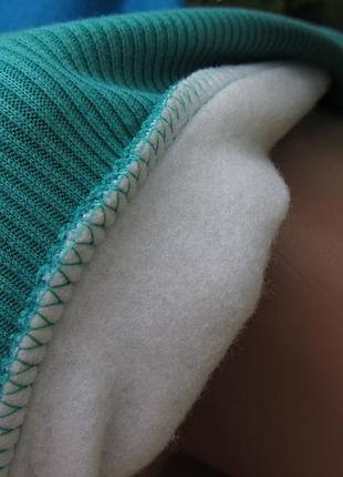 Тепла бірюзова жіноча кофта герб 3