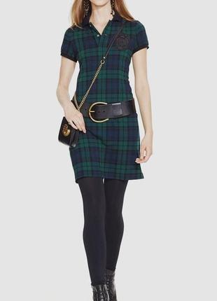 Зелена сукня в клітинку polo ralph lauren