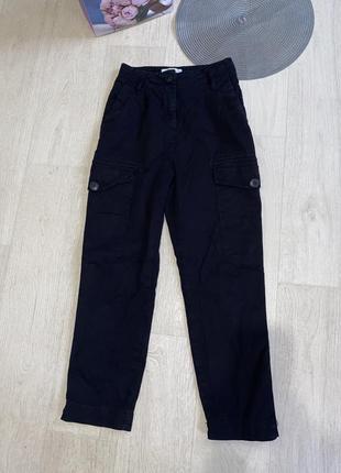 Брюки джогеры карго штаны котонновые bershka