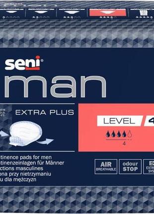 Прокладки урологические для мужчин seni man extra plus 4 level