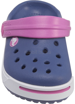 Крокс сабо крокбэнд ii синие детские crocs crocband ii clogs bijou blue/wild orchid9 фото