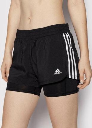 Спортивні шорти adidas aeroready 2 in 1, шорти для бігу, шорти для тренувань. шорти з лосинами