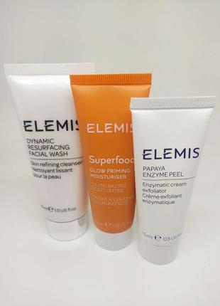 Набор бестселлеров elemis papaya enzyme peel dynamic resurfacing facial wash superfood glow priming