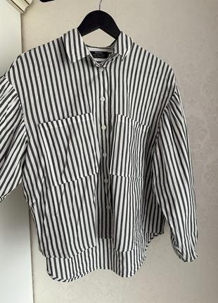 Рубашка с широкими рукавами