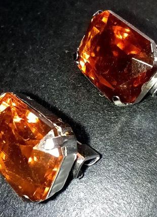 Серьги "янтарь" в отличном состоянии.