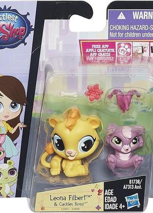 Littlest pet shop pet pawsabilities леона філберт і кеклз россі