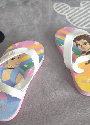 В'єтнамки ляпанці босоніжки сандалі принцеси princess белль попелюшка дісней | disney