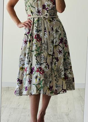 Платье платье сарафан zara лен льняное