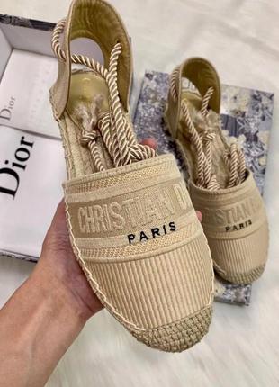 Эспадрильи christian dior люксовое качество