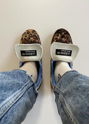 Кроссовки adidas samba x wales bonner leopard brown4 фото