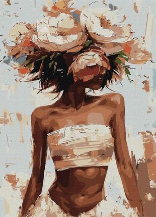 Картина за номерами квітковий капелюшок ідейка 40 х 50 kho8438