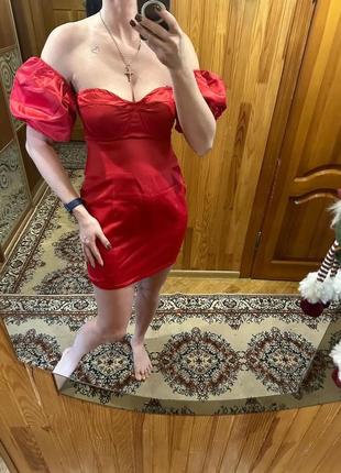 Платье 🌹красное лето тренд по фигуре