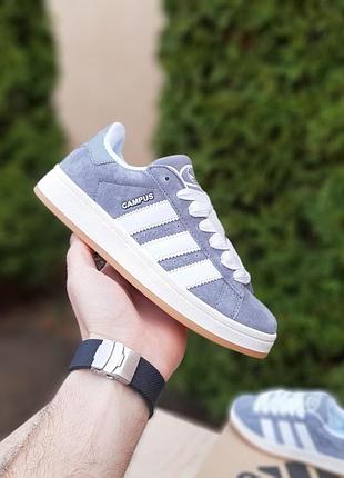 Adidas campus серые с белым кроссовки мужские адидас кампус топ качество осенние весенние летние демисезонные замшевые7 фото