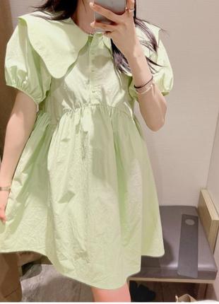Летнее платье, милое, плавно-мятного цвета