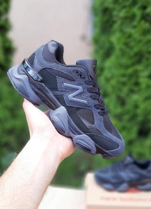 New balance 9060 чорні з сірим кросівки кеди жіночі нью баланс осінні весняні літні...