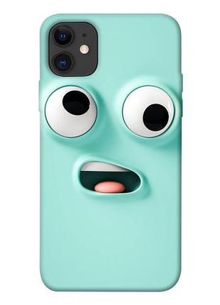 Чехол с принтом на айфон 11 funny face / чехол с принтом на iphone 11