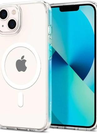 Силіконовий напівпрозорий чохол з magsafe iphone 13 прозорий / силіконовий напівпрозорий чохол з magsafe айфон 13