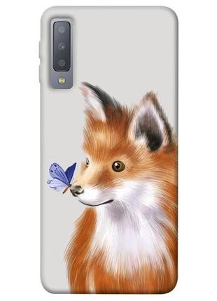 Чохол із принтом на samsung галаксі а7 funny fox / чохол із принтом на samsung galaxy a7 (2018)