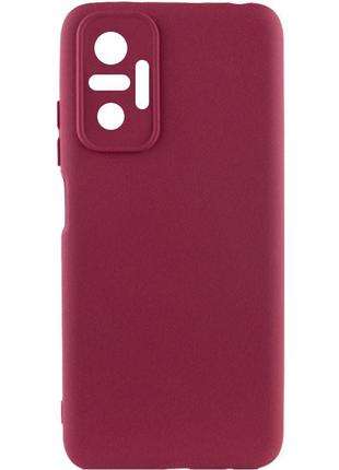 Чехол на xiaomi redmi note 10 pro / xiaomi redmi note 10 pro max бордовый / чехол на сяоми редми нот 10 про /