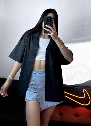 Рубашка air jordan essentials shirt black черная рубашка монограмм