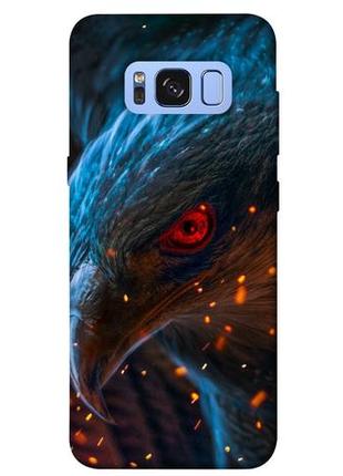Чохол із принтом на samsung галаксі с8 вогненний орел / чохол із принтом на samsung galaxy s8