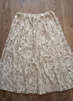 Спідниця довга лляна