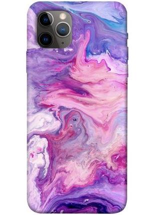 Чехол с принтом на айфон 11 про макс розовый мрамор 2 / чехол с принтом на iphone 11 pro max