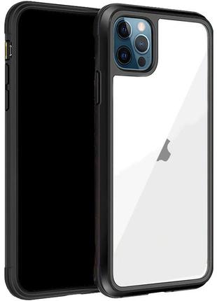 Протиударний алюмінієвий чохол на iphone 13 pro max / айфон 13 макс чорний