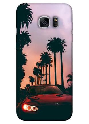 Чехол с принтом на самсунг галакси с7 эдж bmw at sunset / чехол с принтом на samsung galaxy s7 edge