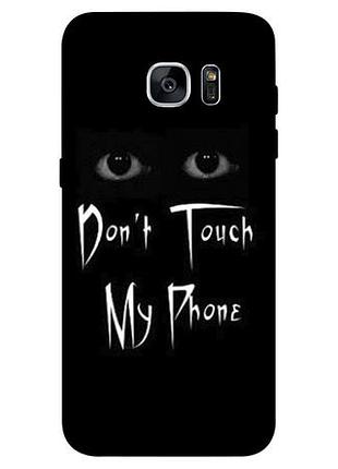 Чехол с принтом на самсунг галакси с7 эдж don't touch / чехол с принтом на samsung galaxy s7 edge