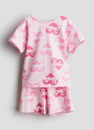 Шортама ,комплект barbie дитячий від h&m ріст від 110 до 152 см