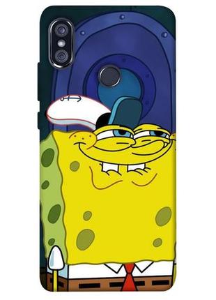 Чехол с принтом на сяоми редми нот 5 про / сяоми редми нот 5 губка боб / чехол с принтом на xiaomi redmi note