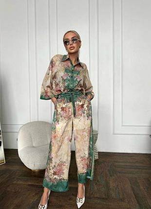 Брендовый костюм люкс в стиле zimmermann