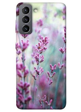 Чехол с принтом на самсунг галакси с21 фе лаванда 2 / чехол с принтом на samsung galaxy s21 fe