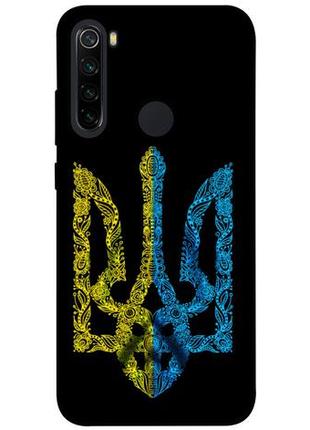 Чехол с принтом на сяоми редми нот 8 жовтоблакитний герб / чехол с принтом на xiaomi redmi note 8