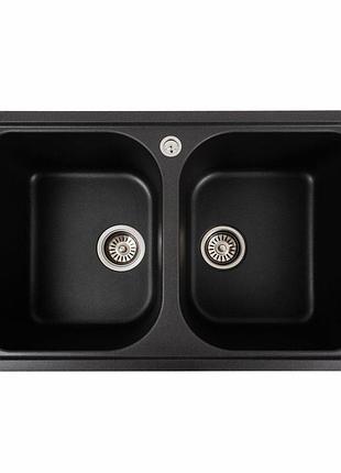 Гранітна мийка для кухні platinum 7950 equatoria матовий моріон