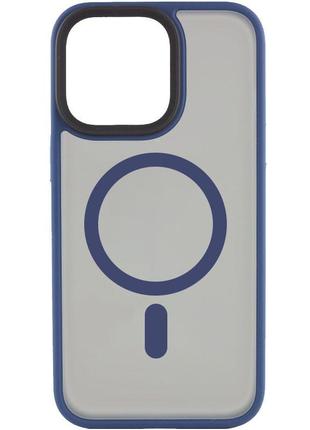 Протиударний матовий чохол на iphone 15 pro max синій / протиударний матовий чохол на айфон 15 про макс