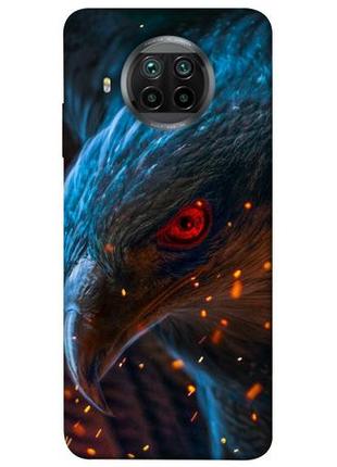 Чехол с принтом на ксиоми ми 10т лайт / ксиоми редми ноут 9 про 5джи огненный орел / чехол с принтом на xiaomi