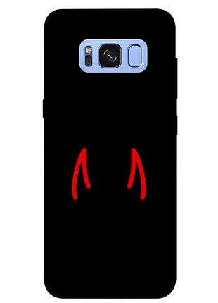 Чохол із принтом на samsung галаксі з8 red horns / чохол із принтом на samsung galaxy s8