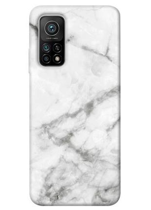 Чохол із принтом на сяомі мі 10 білий мармур 3 / чохол із принтом на xiaomi mi 10