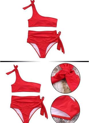 Раздельный купальник с завышенной посадкой