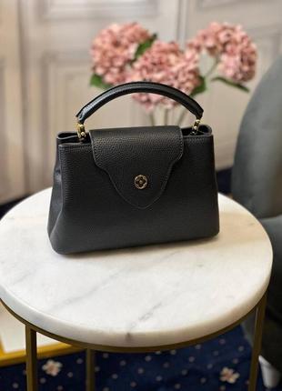 Сумка кожаная брендовая в стиле lv capucines