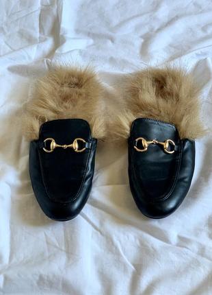 Мюлі шльопанці сабо  в стилі gucci