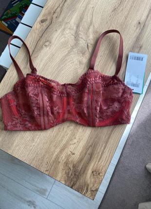 Балконет / бюстгальтер без паралона с косточками