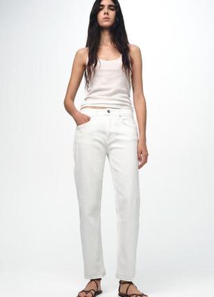 Джинси білі zara