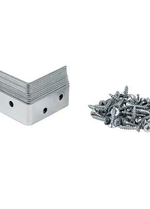 Набір металевих куточків 40х40х15 мм 12шт металік parkside  9915