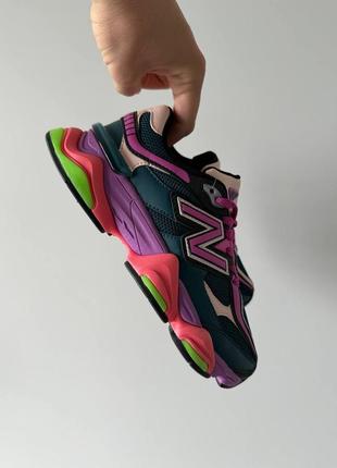 Жіночі кросівки new balance 9060 purple acid нью беланс фіолетового кольору2 фото